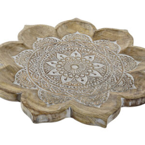 CENTRO MESA MANGO 46X46X4 MANDALA DECAPE NATURAL