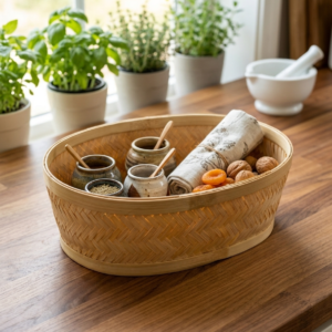 cesta de bambu