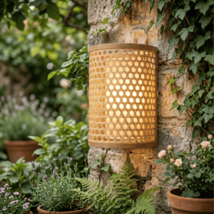 Pantalla de Bambú Natural Estilo Boho – Diseño Artesanal