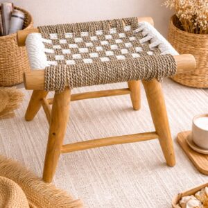 BANQUITO DE MADERA 40 CM