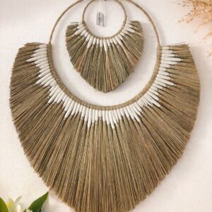 Adorno de Pared Boho de Fibras Naturales con Diseño Artesanal