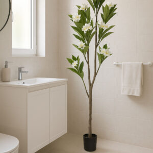 FRANGIPANI FLOR TAHITI BLANCO PLANTA ARTIFICIAL