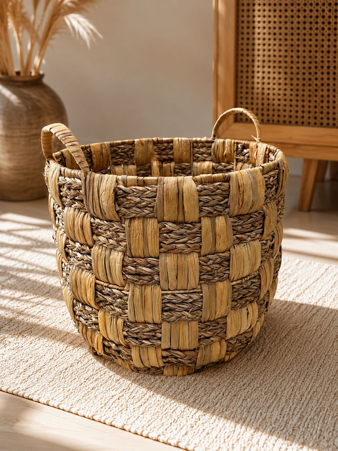 Cesta de Almacenamiento de Mimbre