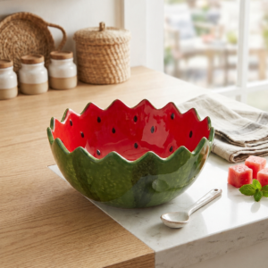 Bol de sandía decorativo – 23 cm de diámetro
