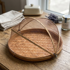 Panera de Bambú con Mosquitera Antimoscas