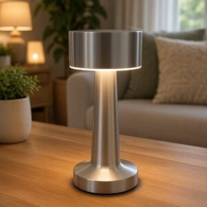 Lámpara de sobremesa LED táctil de aluminio | 3 tonos de luz