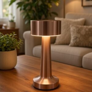 Lámpara de sobremesa LED táctil de aluminio | 3 tonos de luz
