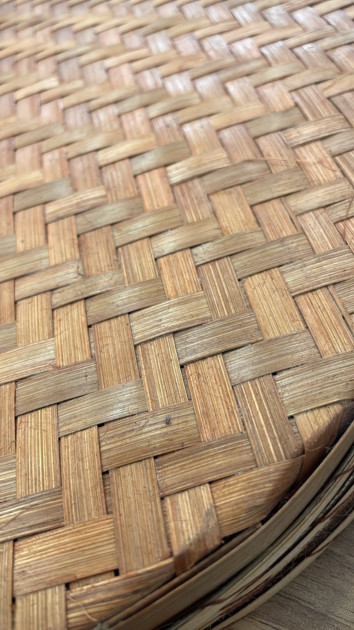 Panera de bambú con tapa 36 cm | Decoración natural - Imagen 2